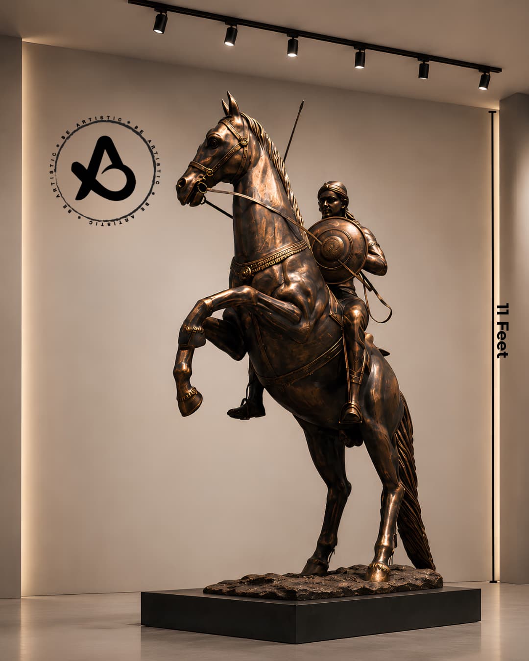 Equestrian Statue of a Royal Warrior